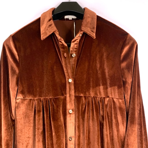 La Miel Velvet buttery soft, boho western dark academia dress in-chocolate/rust - Picture 2 of 10